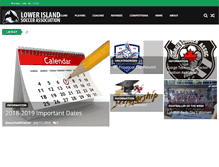 Tablet Screenshot of lowerislandsoccer.com